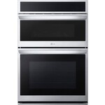 LG WCEP6427F  LG 6.4 cu. ft. Smart Combi Wall Oven with True Convection, InstaView, Air Fry Steam Sous Vide in PrintProof Stainless Stee