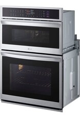 lg WCEP6427F  LG 6.4 cu. ft. Smart Combi Wall Oven with True Convection, InstaView, Air Fry Steam Sous Vide in PrintProof Stainless Stee