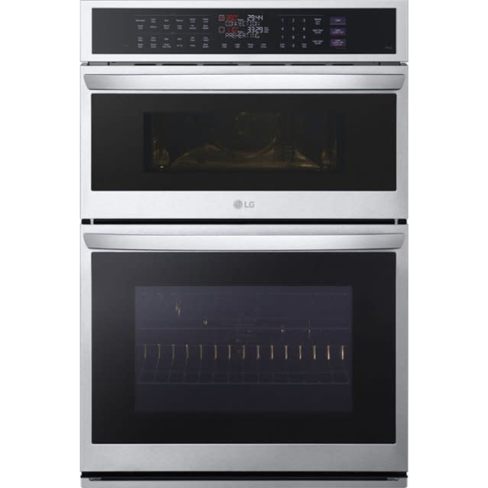 LG WCEP6427F  LG 6.4 cu. ft. Smart Combi Wall Oven with True Convection, InstaView, Air Fry Steam Sous Vide in PrintProof Stainless Stee