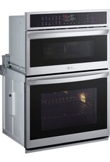 lg WCEP6427F  LG 6.4 cu. ft. Smart Combi Wall Oven with True Convection, InstaView, Air Fry Steam Sous Vide in PrintProof Stainless Stee