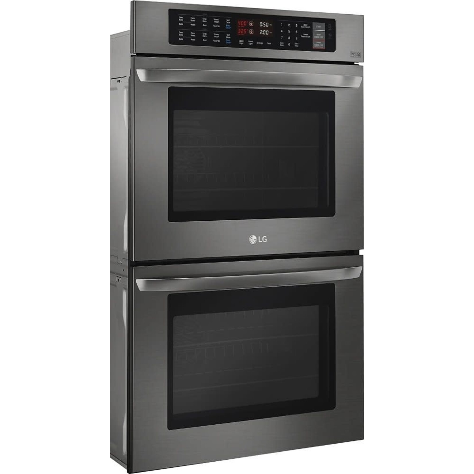LG Electronics *LWD3063BD 30 in. Double Electric Wall Oven Self-Cleaning with Convection and EasyClean in Black Stainless Steel