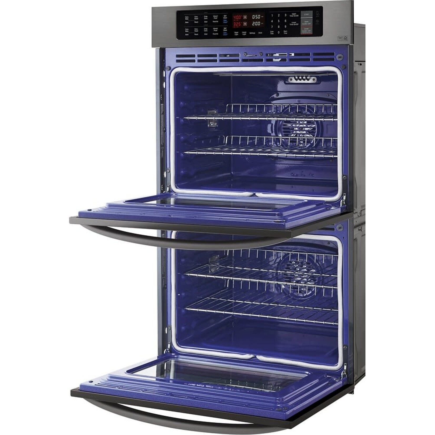 LG Electronics *LWD3063BD 30 in. Double Electric Wall Oven Self-Cleaning with Convection and EasyClean in Black Stainless Steel