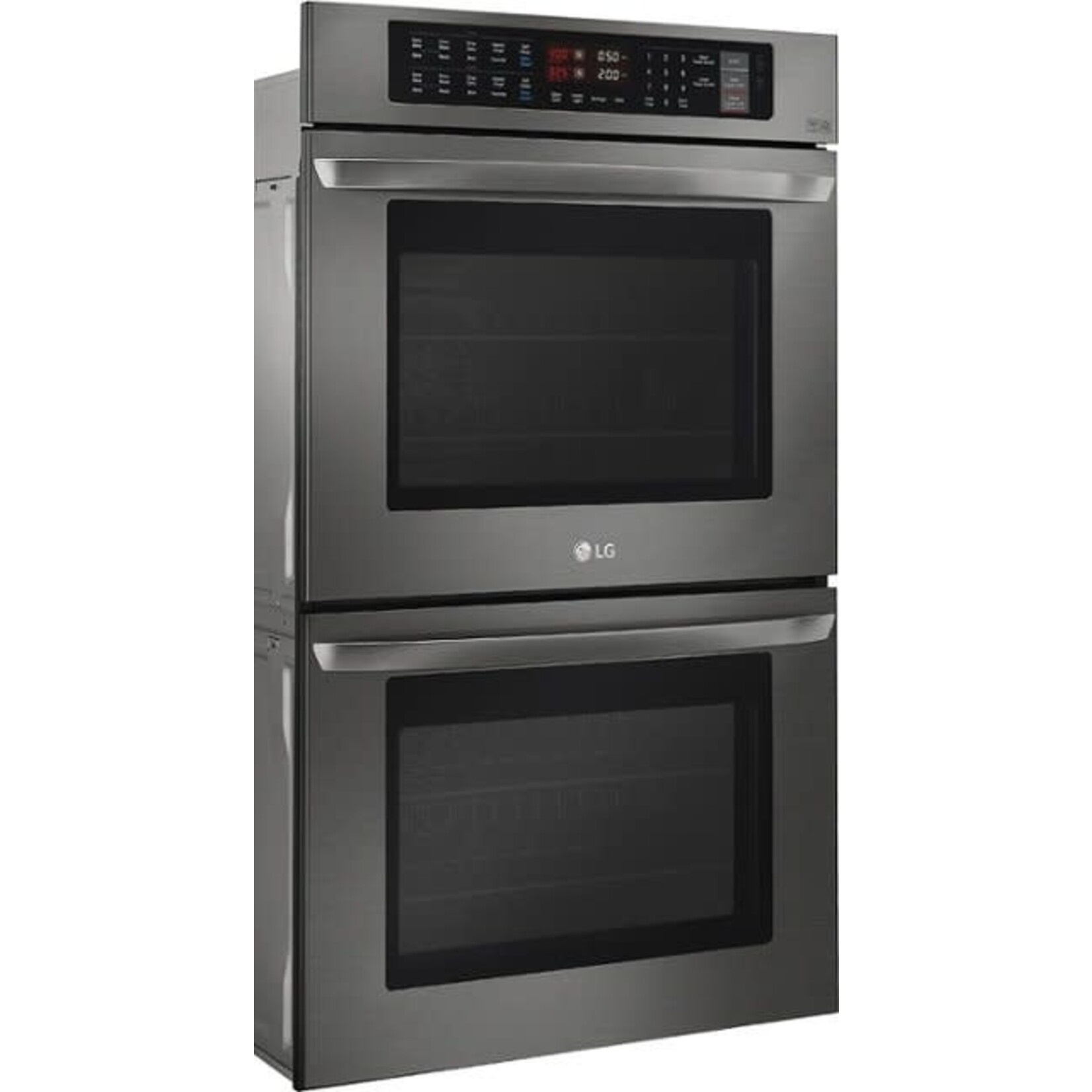 LG Electronics *LWD3063BD 30 in. Double Electric Wall Oven Self-Cleaning with Convection and EasyClean in Black Stainless Steel