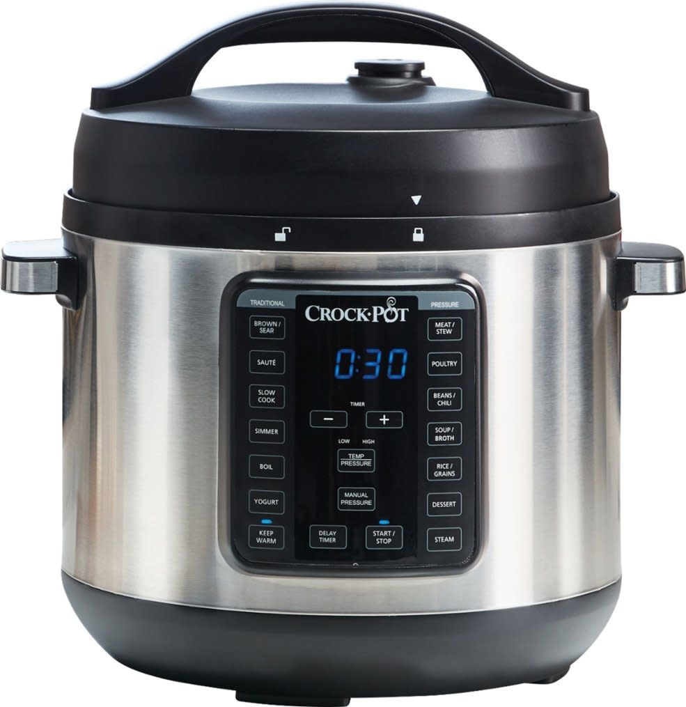 SCCPPC800-V1 Crock-Pot 8-Quart Multi-Use XL Express Crock Programmable Slow  Cooker and Pressure Cooker with Manual Pressure, Boil & Simmer, Black  Stainless - Black Friday