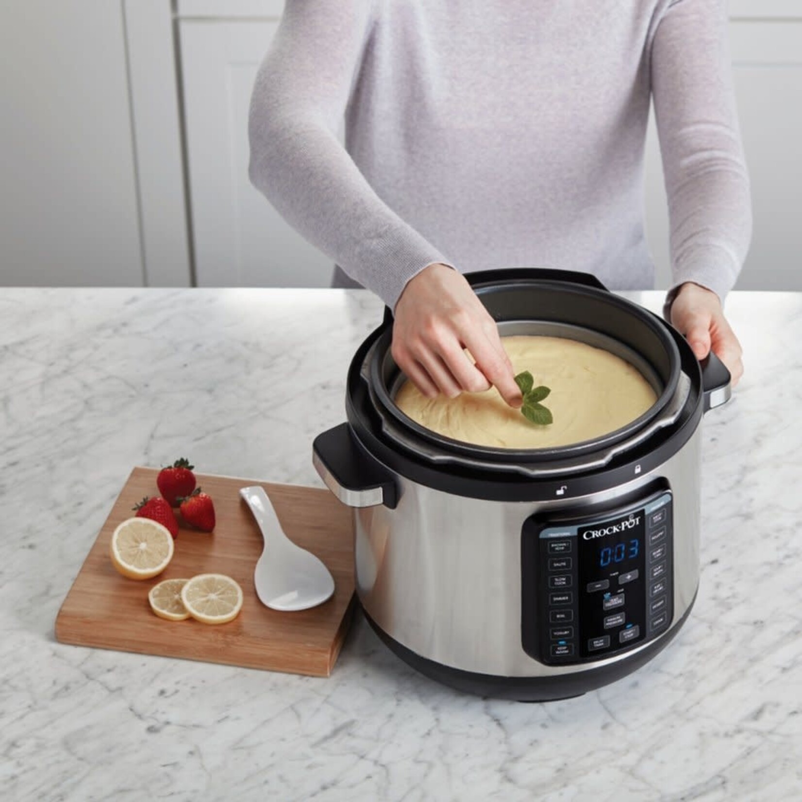 Crock-Pot® #SCCPPC800-V1 Crock-Pot 8-Quart Multi-Use XL Express Crock Programmable Slow Cooker and Pressure Cooker with Manual Pressure, Boil & Simmer, Black Stainless