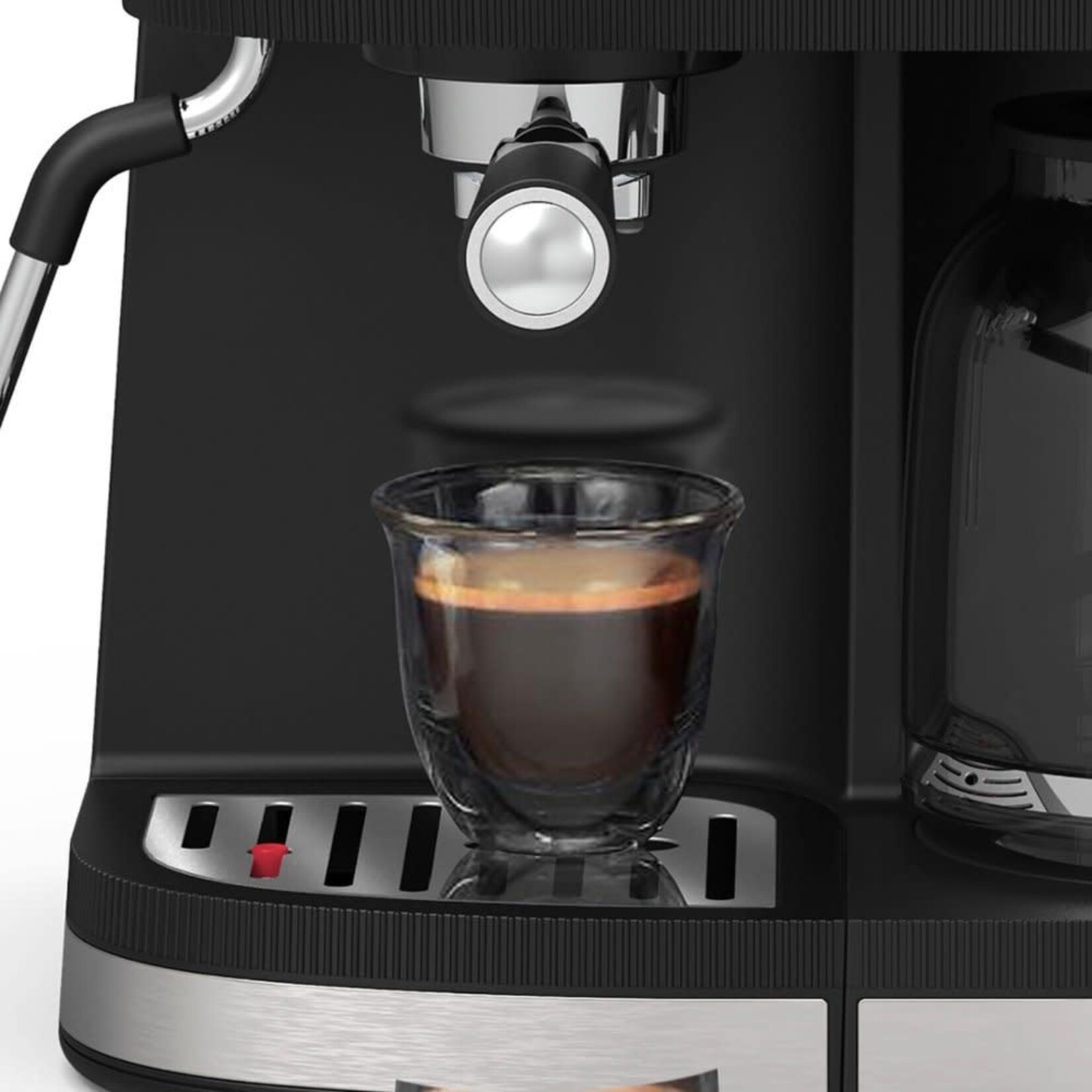 Bella Pro Series #90103 Bella Pro Series - Combo 19-Bar Espresso and 10-Cup Drip Coffee Maker - Stainless Steel