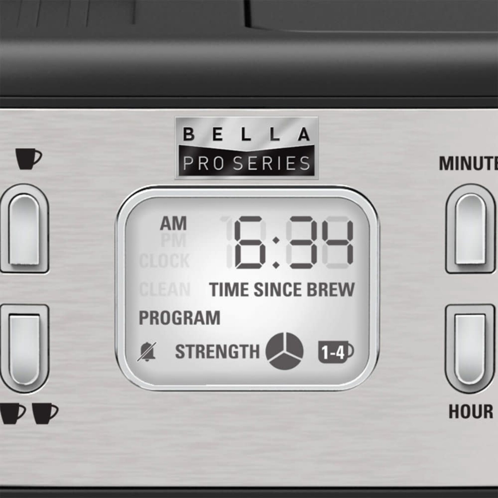 Bella Pro Series #90103 Bella Pro Series - Combo 19-Bar Espresso and 10-Cup Drip Coffee Maker - Stainless Steel