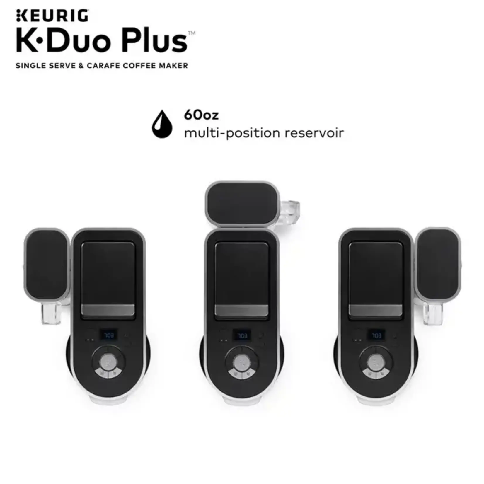Keurig #5000204978 Keurig - K-Duo Plus 12-Cup Coffee Maker and Single Serve K-Cup Brewer - Black