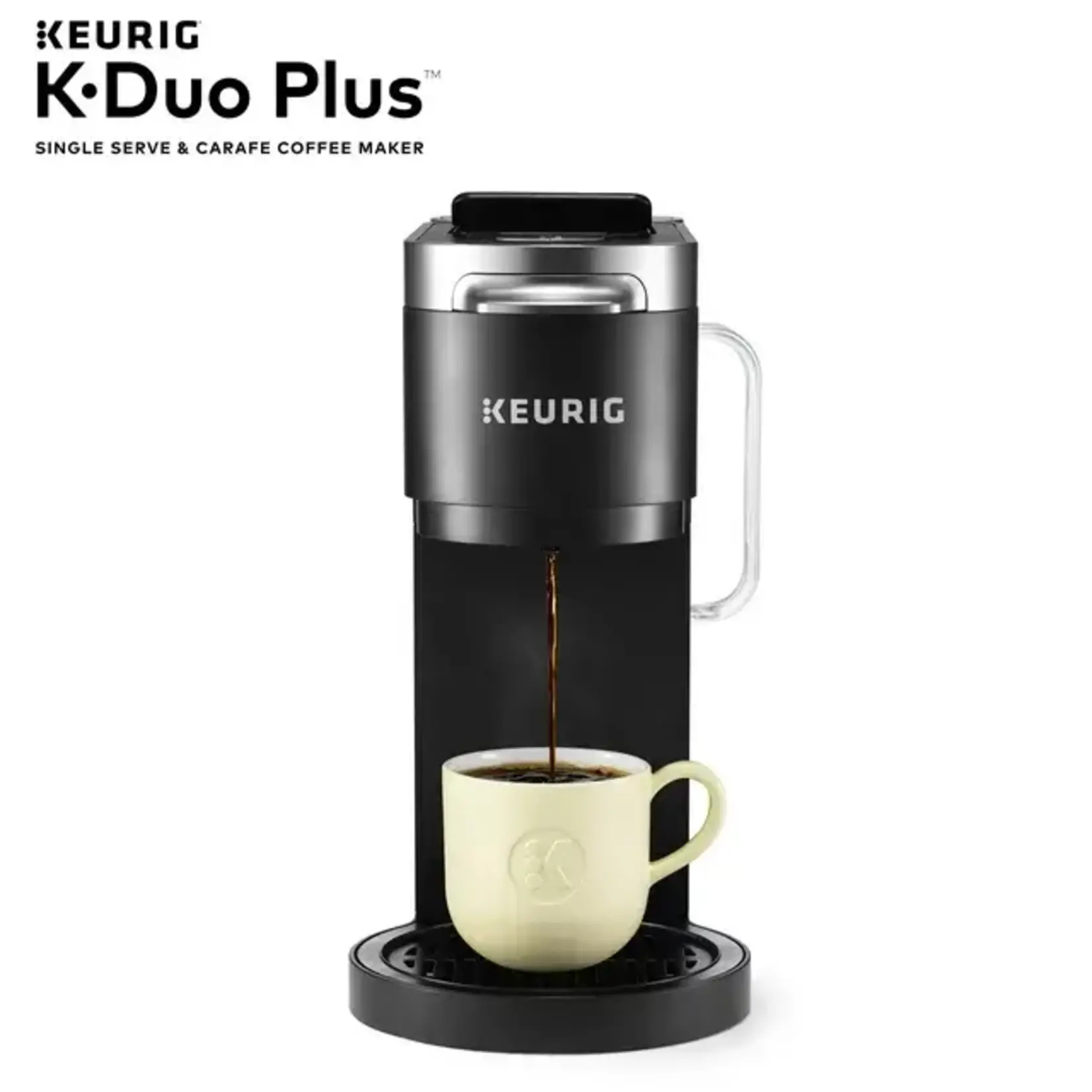 Keurig #5000204978 Keurig - K-Duo Plus 12-Cup Coffee Maker and Single Serve K-Cup Brewer - Black