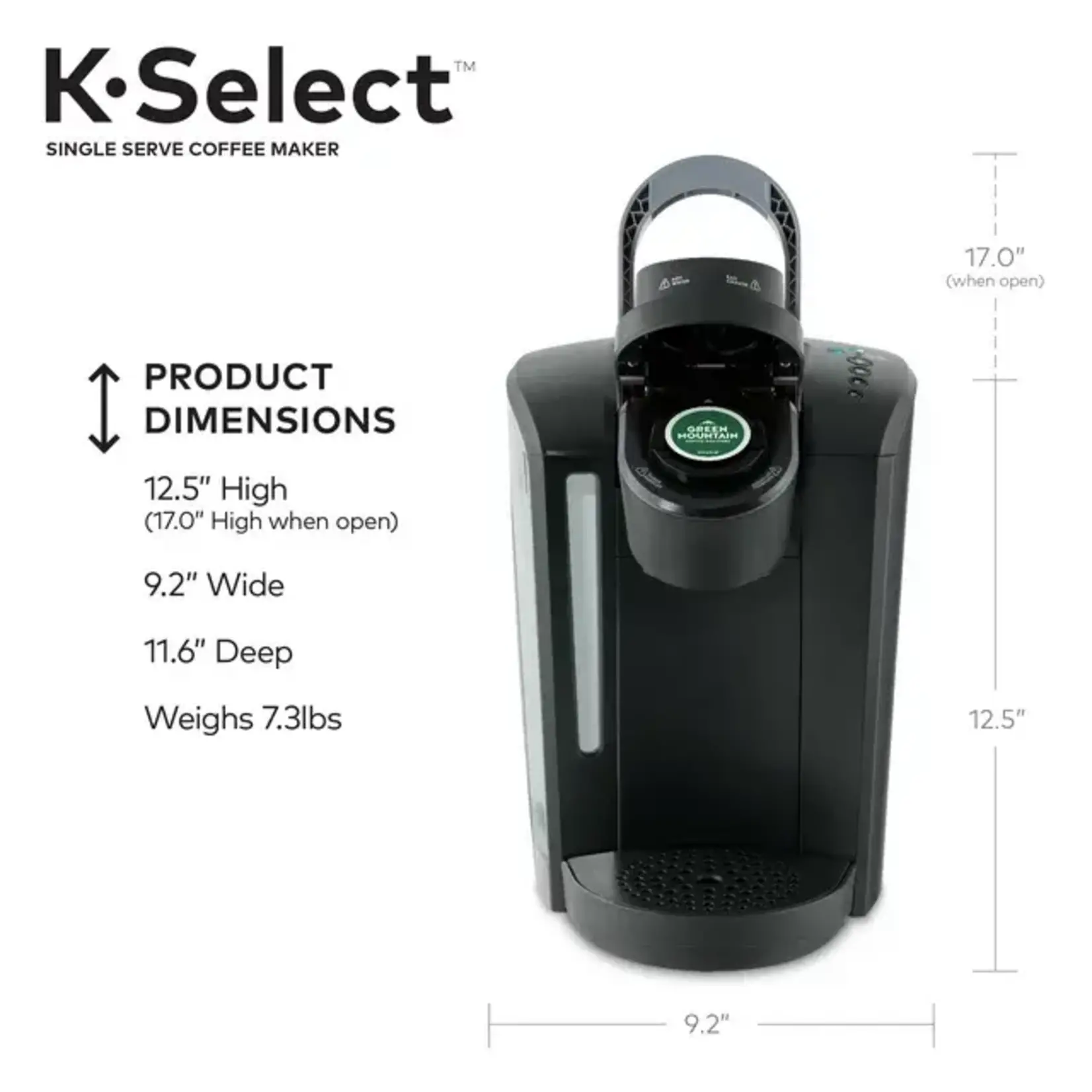 Keurig #K-SELECT-K80 Keurig  Serve K-Cup Pod Coffee Maker