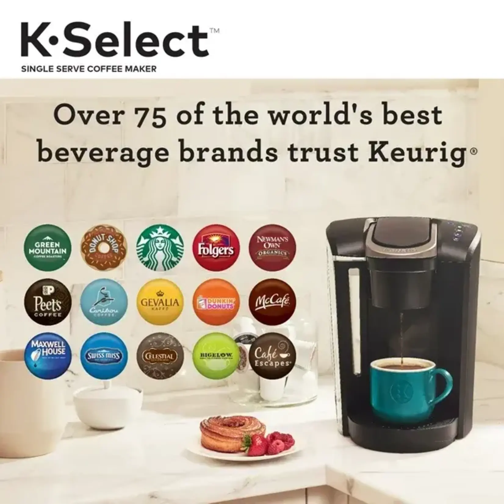 Keurig #K-SELECT-K80 Keurig  Serve K-Cup Pod Coffee Maker
