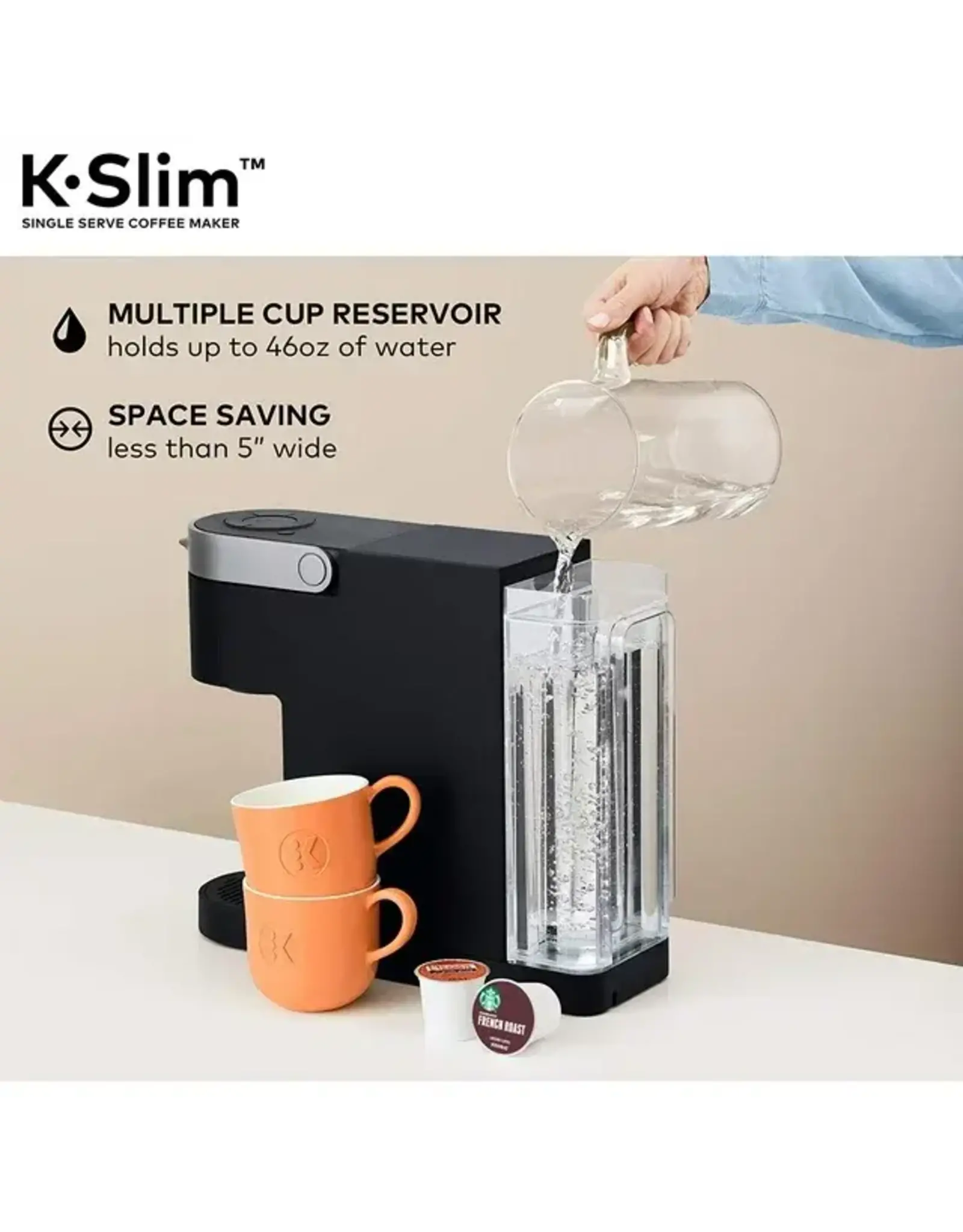 keurig 5000350119 Keurig - K-Slim Single-Serve K-Cup Pod Coffee Maker - Black