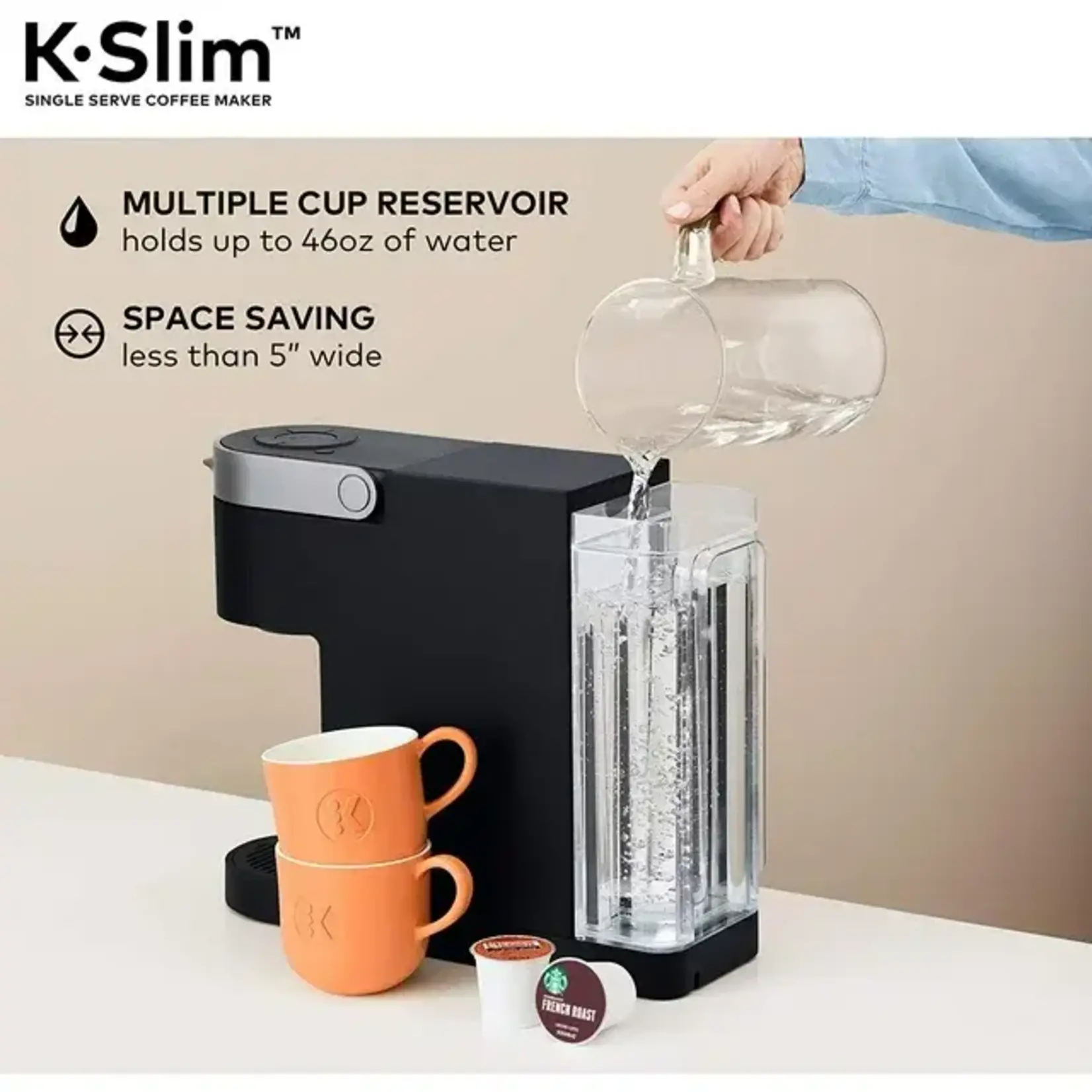 Keurig 5000350119 Keurig - K-Slim Single-Serve K-Cup Pod Coffee Maker - Black