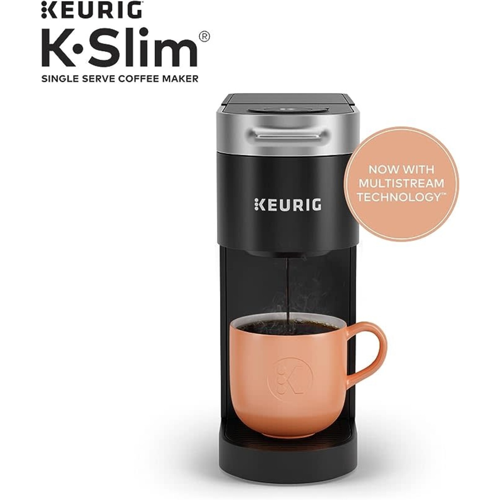 Keurig 5000350119 Keurig - K-Slim Single-Serve K-Cup Pod Coffee Maker - Black