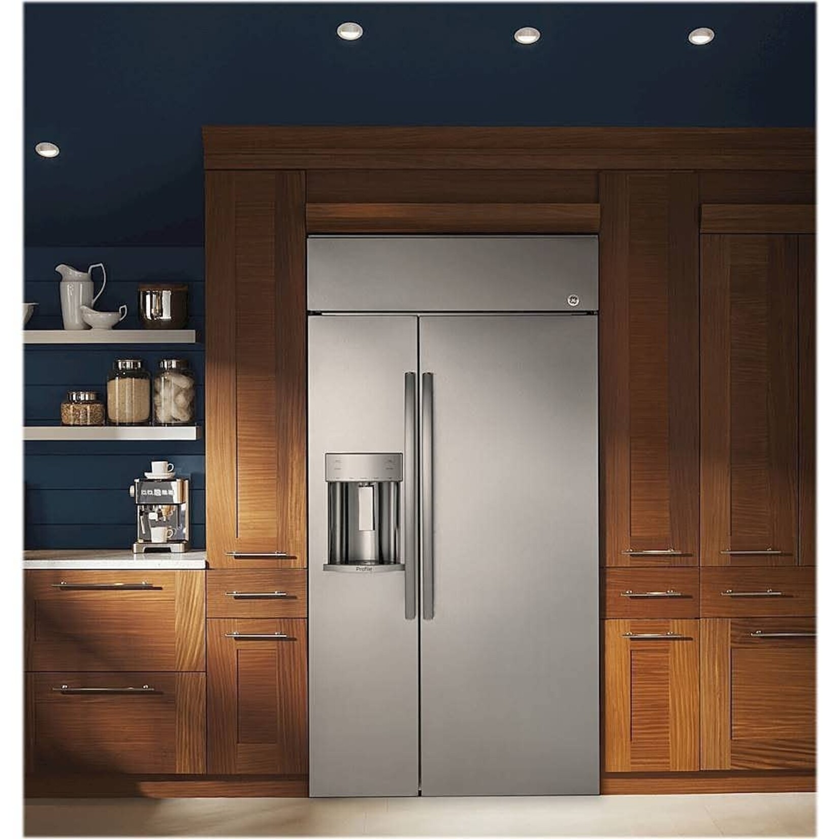 GE Profile PSB48YSKSS Profile 28.7 cu. ft. Built-In Side by Side Refrigerator in Stainless Steel
