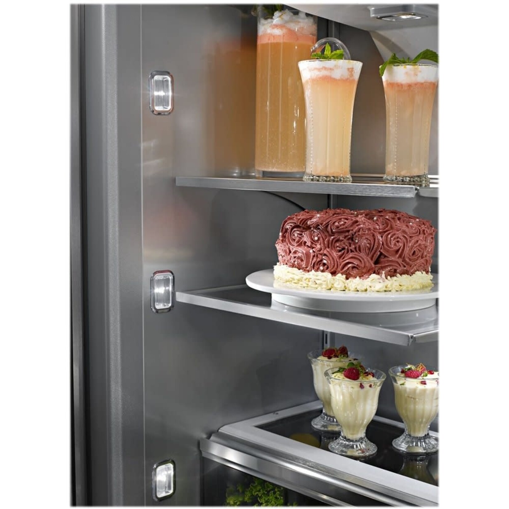 KitchenAid KBFN502ESS KAD No Frost Bottom - Built-in Refr Frez - 42" FRENCH DOOR, PLATINUM INTERIOR, STAI