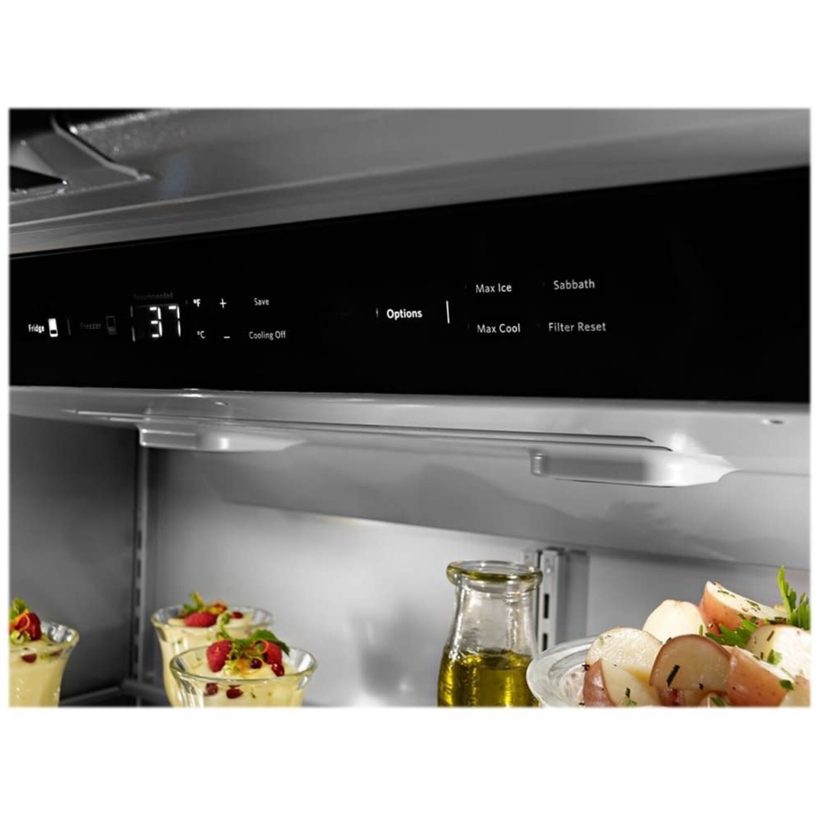 KitchenAid KBFN502ESS KAD No Frost Bottom - Built-in Refr Frez - 42" FRENCH DOOR, PLATINUM INTERIOR, STAI