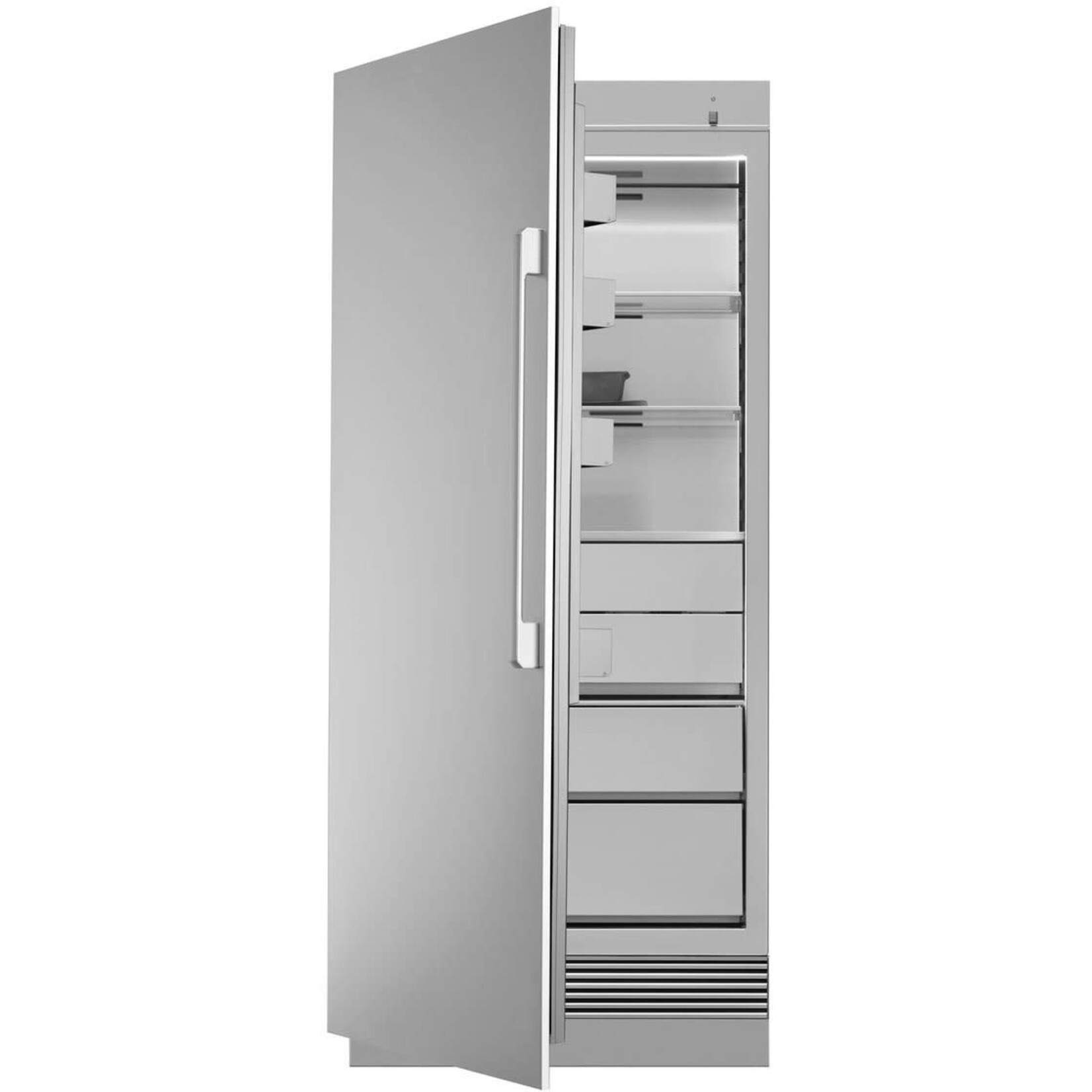 *DRZ36980LAP 36 Inch Panel Ready Freezer Column with 21.4 Cu. Ft Capacity, Push-to-Open™ Door Assist, SteelCool™ Interior, Dual Ice Makers, Power Freeze, Tempered Spill-Proof Shelving, IQ Remote Diagnostics™ and ENERGY STAR®: Left Hinge