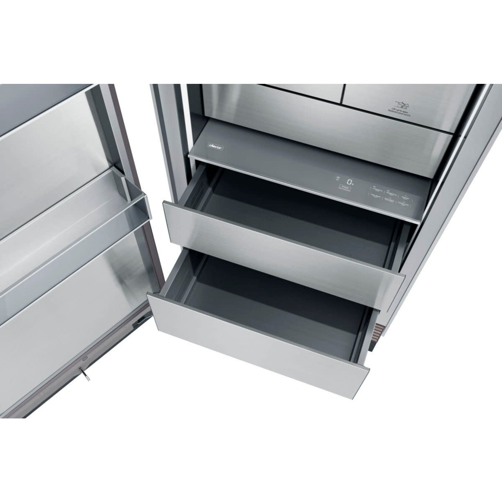 *DRZ36980LAP 36 Inch Panel Ready Freezer Column with 21.4 Cu. Ft Capacity, Push-to-Open™ Door Assist, SteelCool™ Interior, Dual Ice Makers, Power Freeze, Tempered Spill-Proof Shelving, IQ Remote Diagnostics™ and ENERGY STAR®: Left Hinge