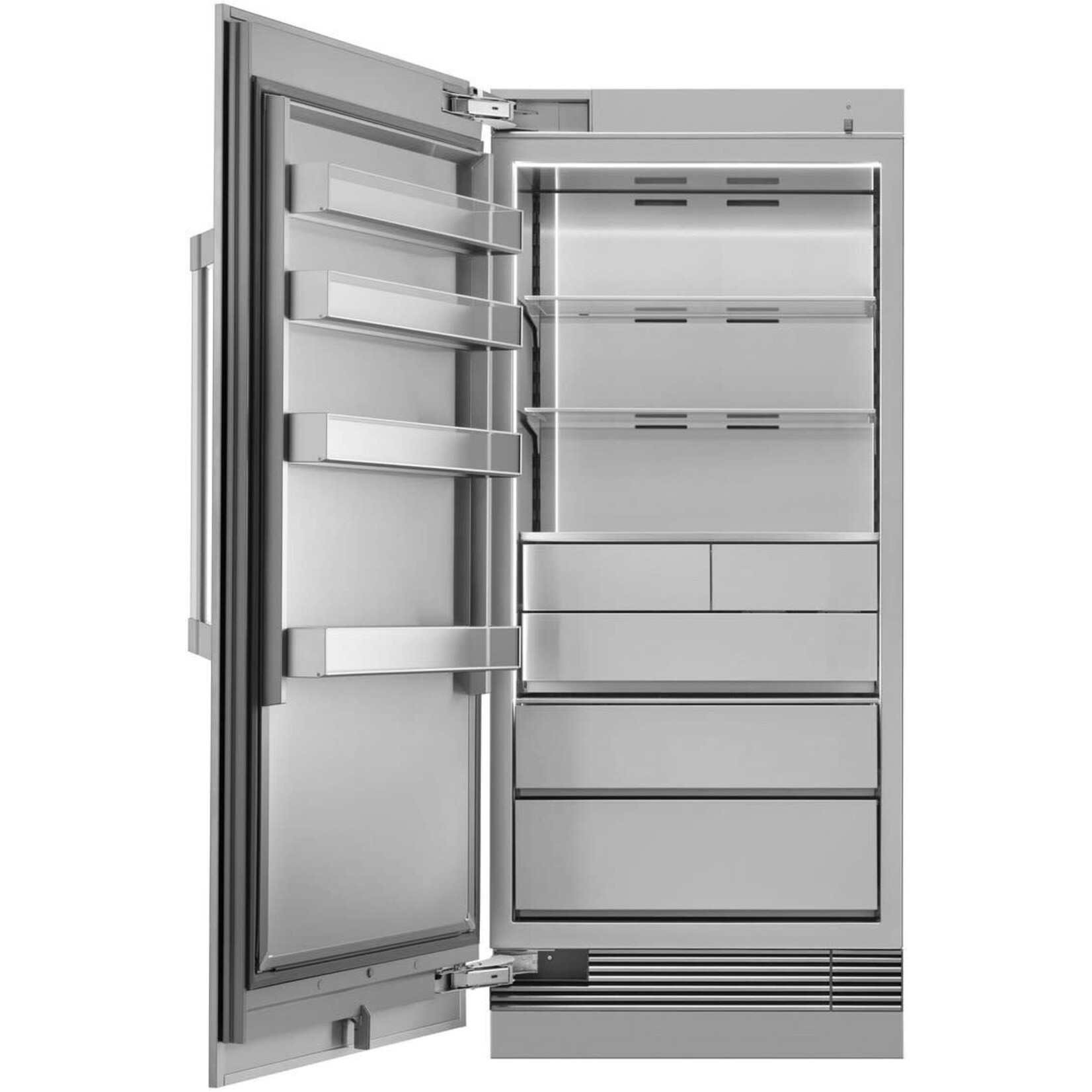 *DRZ36980LAP 36 Inch Panel Ready Freezer Column with 21.4 Cu. Ft Capacity, Push-to-Open™ Door Assist, SteelCool™ Interior, Dual Ice Makers, Power Freeze, Tempered Spill-Proof Shelving, IQ Remote Diagnostics™ and ENERGY STAR®: Left Hinge