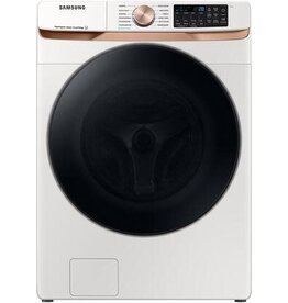 SAMSUNG WF50BG8300AE  5 cu. ft. Extra Large Capacity Smart Front Load Washer in Ivory White with Super Speed Wash and Steam