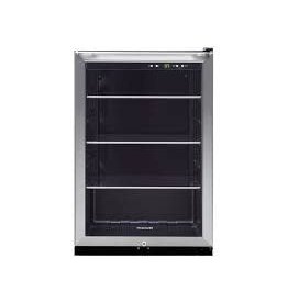 FRIGIDAIRE FRYB4623AS  Frigidaire 138 12 oz. Can Capacity Beverage Center Stainless Steel Freestanding Beverage Refrigerator with Glass Door