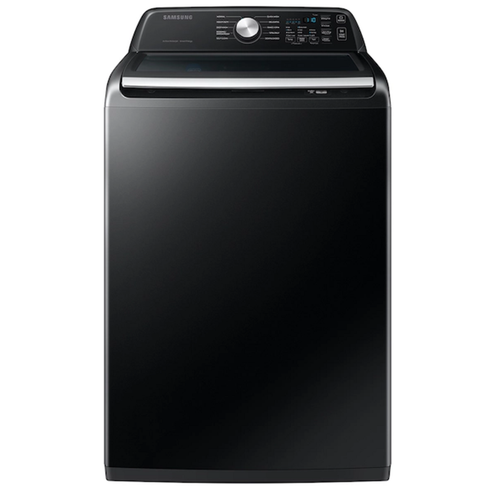 SAMSUNG #*WA47CG3500AVA4 - Samsung 4.7 cu.ft. Large Capacity Smart Top Load Washer with Active WaterJet in Brushed Black