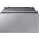SAMSUNG #WE502NT  Bespoke 27" Laundry Pedestal with Storage Drawer in Silver Steel