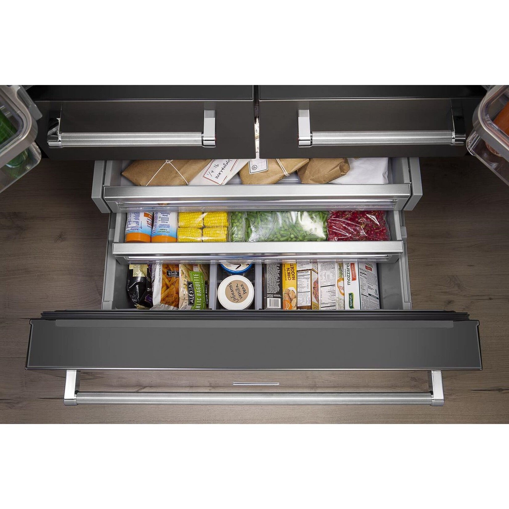 KitchenAid #*KRMF706EBS KAD No Frost Multi Dr -FreeStandg Refr Frez - 26 CU FT, 36" WIDTH, 5 DOOR FRENCH DOOR,