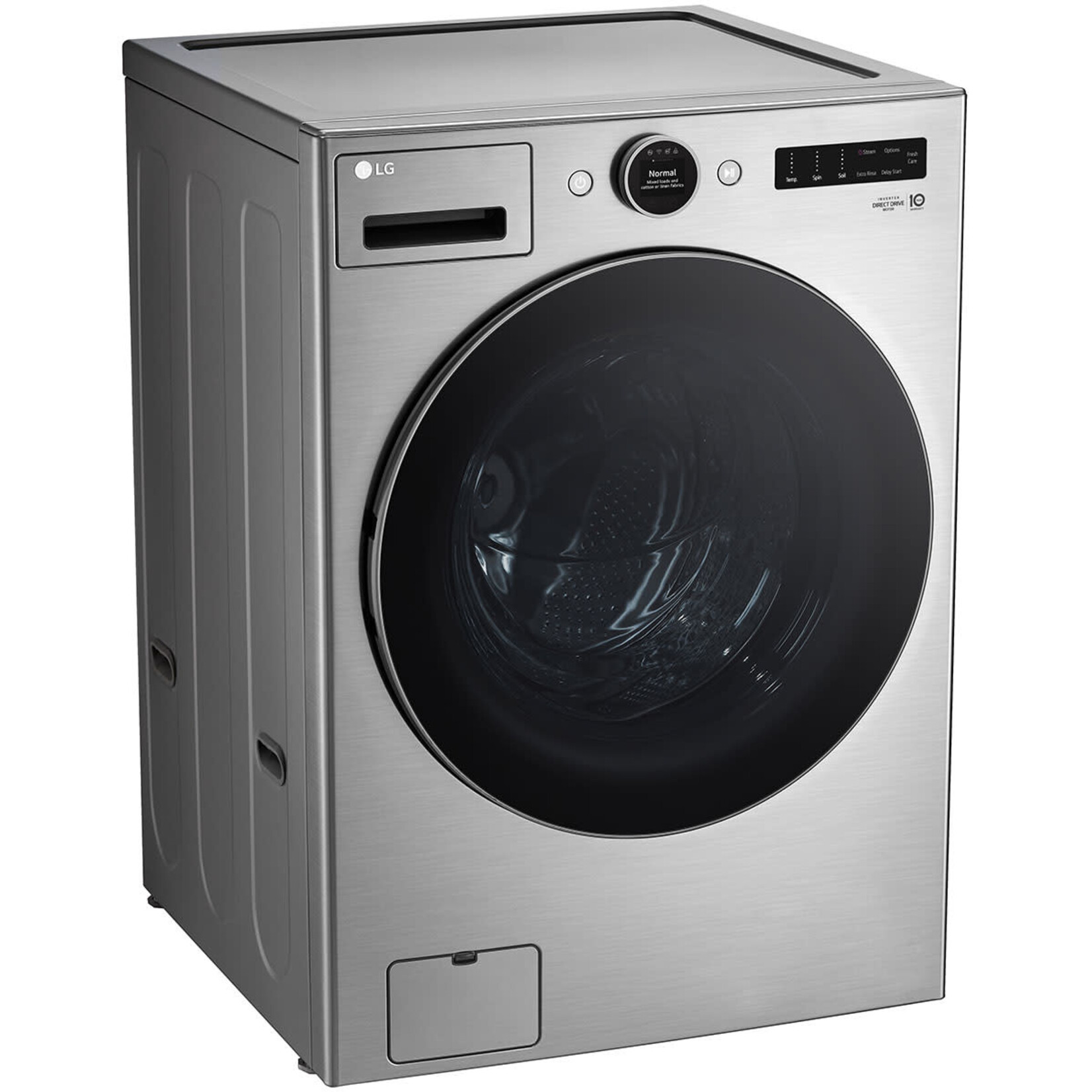 LG Electronics #*WM5500HVA - LG TurboWash 360 4.5-cu ft High Efficiency Stackable Steam Cycle Smart Front-Load Washer (Graphite Steel) ENERGY STAR