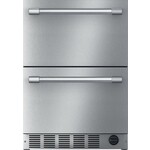 Thermador T24UC925DS Thermador - 4.3 Cu. Ft. Built-In Double Drawer Under-Counter Refrigerator/Freezer with Professional Series Handle - Stainless Steel