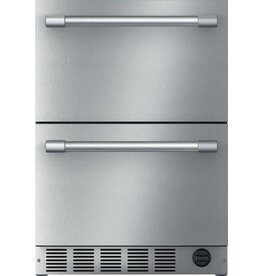 T24UC925DS Thermador - 4.3 Cu. Ft. Built-In Double Drawer Under-Counter Refrigerator/Freezer with Professional Series Handle - Stainless Steel