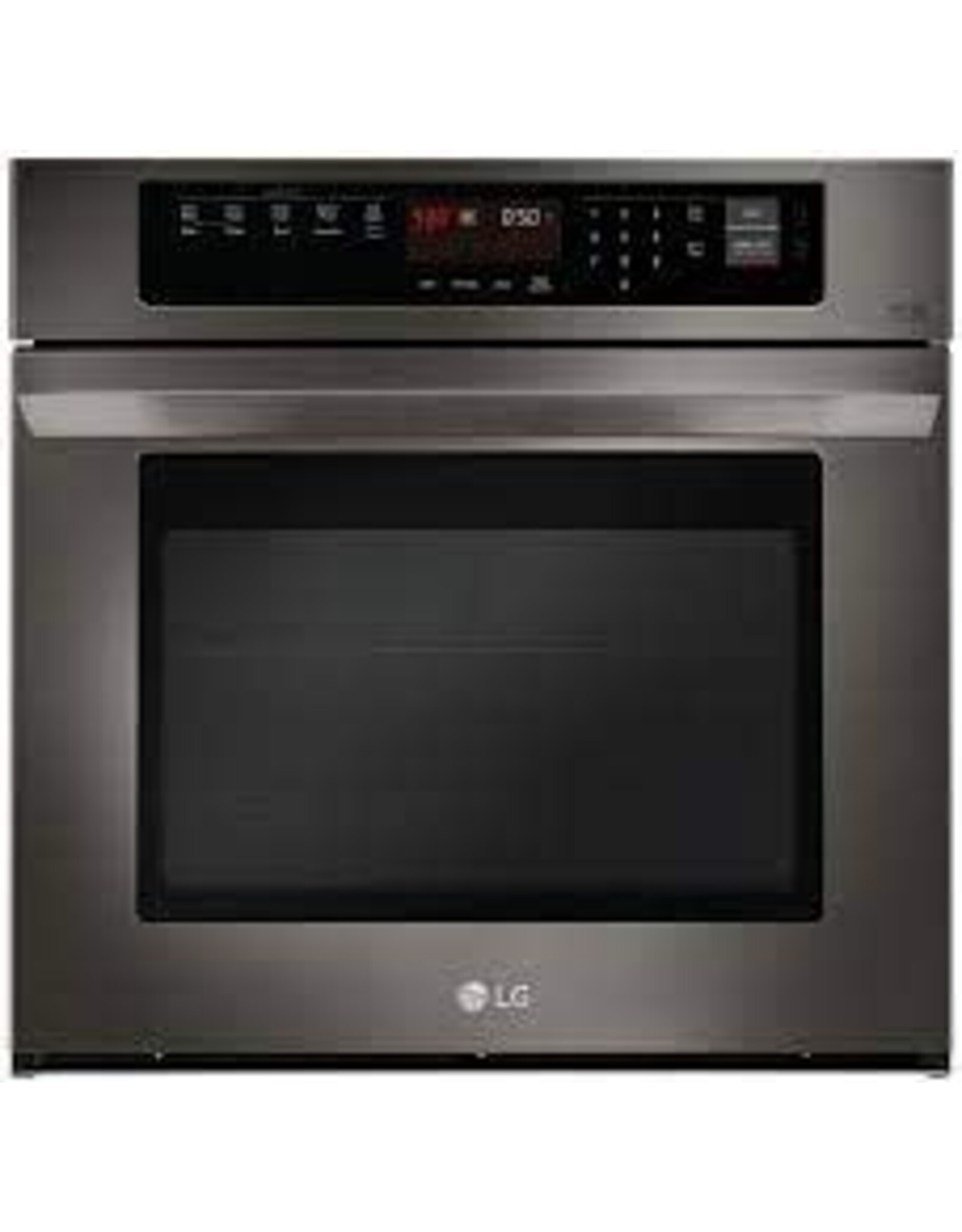 L.G LWS3063BD LG - 30" Built-In Single Electric Convection Wall Oven with EasyClean - Black Stainless Steel