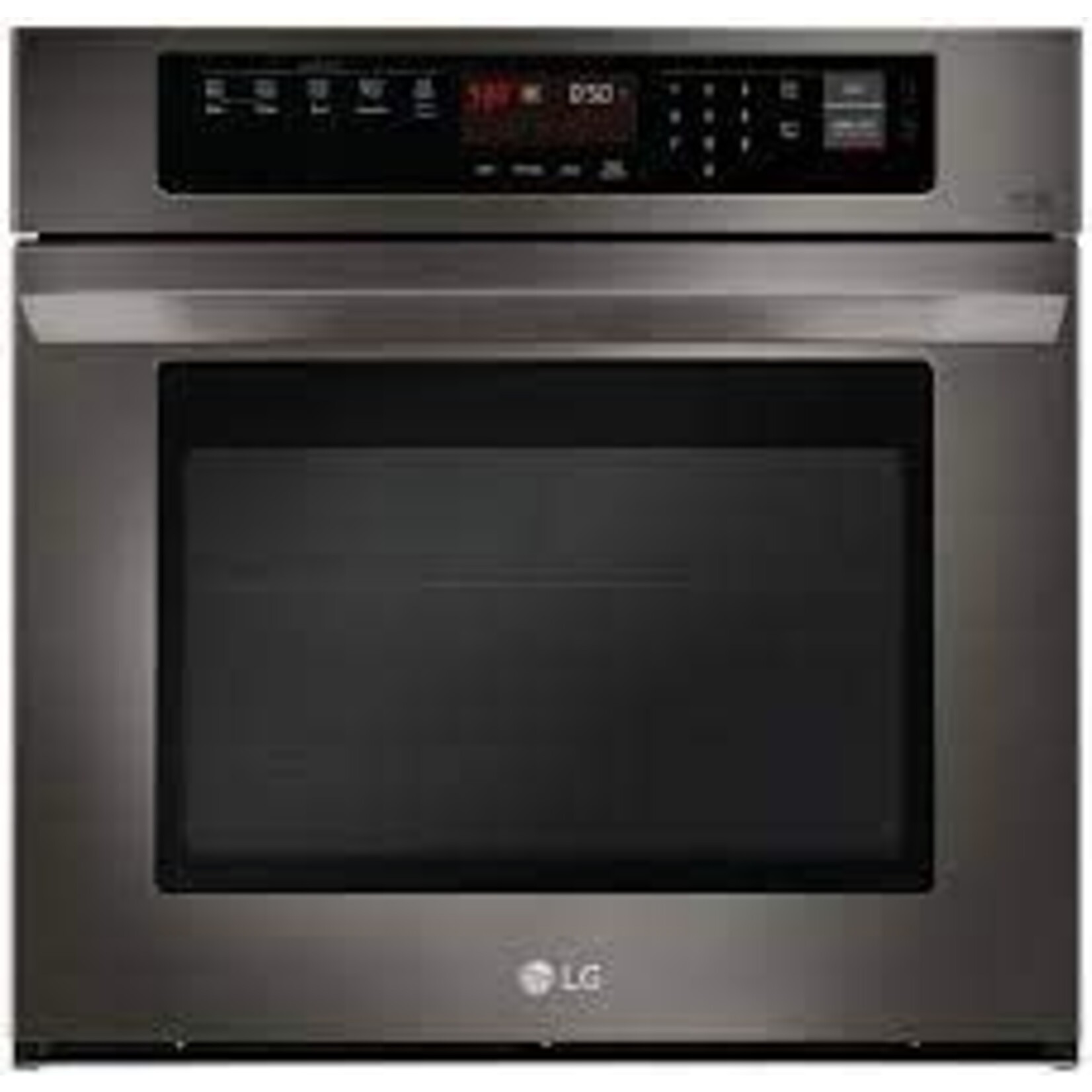 LG LWS3063BD - LG - 30" Built-In Single Electric Convection Wall Oven with EasyClean in Black Stainless Steel