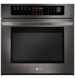 L.G LWS3063BD LG - 30" Built-In Single Electric Convection Wall Oven with EasyClean - Black Stainless Steel