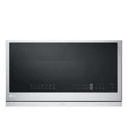 lg MVEL2137F 2.1 cu. ft. 30 in. Width Black Stainless Steel 1,050-Watt Smart Over-the-Range Microwave Oven with ExtendaVent 2.0
