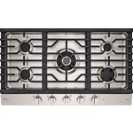 LG CBGS3628S  LG - STUDIO 36-in Smart Built-In Gas Cooktop with 5 Burners with UltraHeat - Stainless Steel