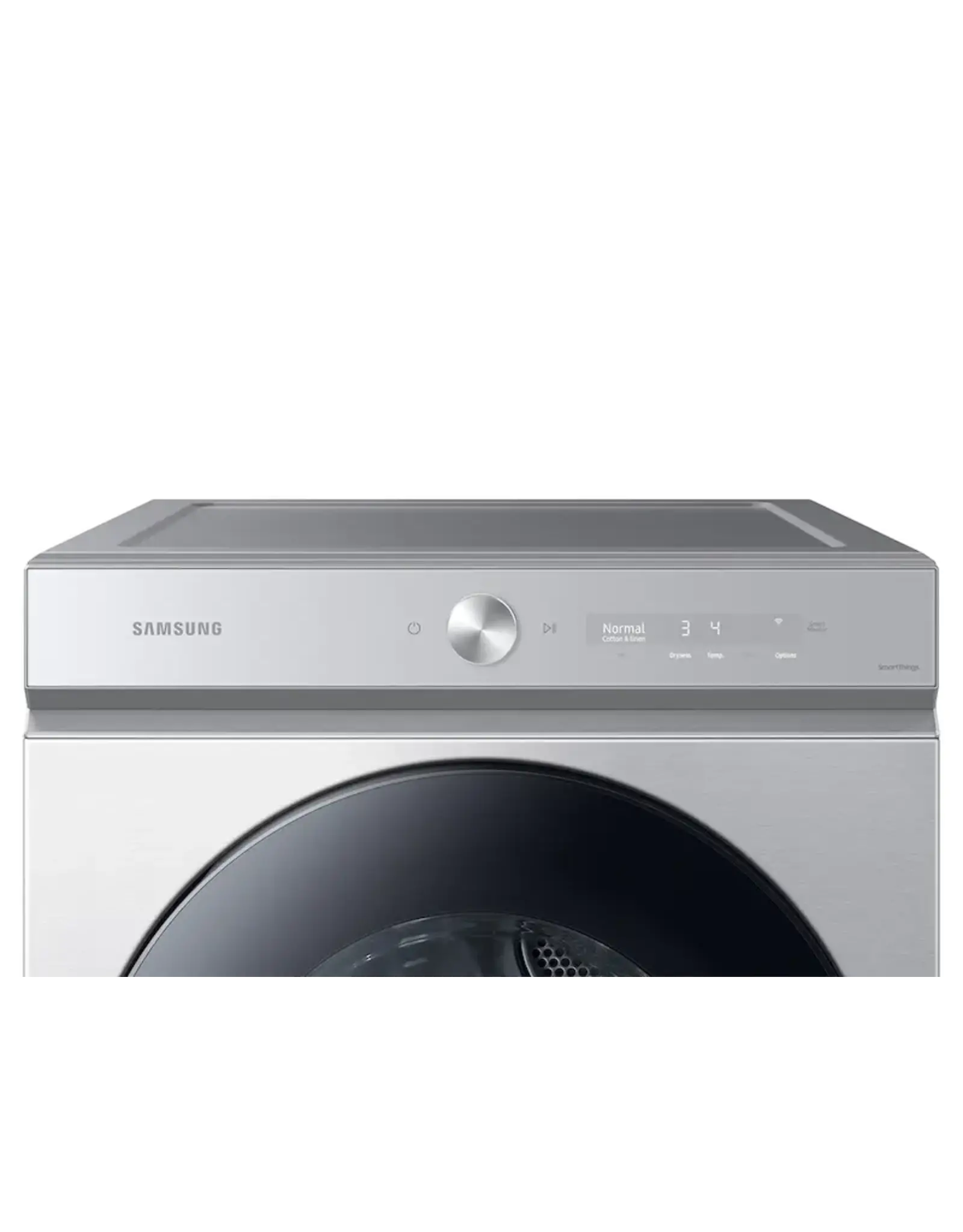 SAMSUNG Ck. DVE53BB8900T Samsung Bespoke 7.6 cu. ft. Vented Smart Electric Dryer in Silver Steel with AI Optimal Dry and Super Speed Dry