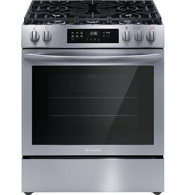 FRIGIDAIRE FCRG3083AS 30 in. 5 Burners Slide-In Front Control Self-Cleaning Gas Range with Convection in Stainless Steel