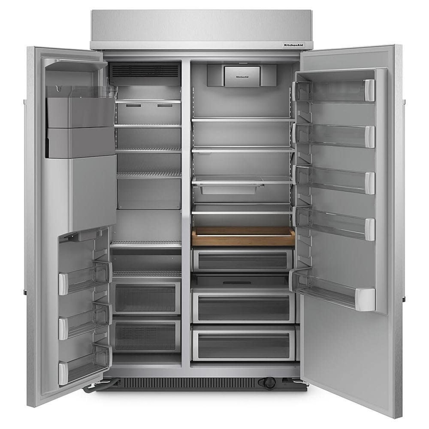 KitchenAid 29.4 cu. ft. - Built-In, Side by Side Refrigerator in Stainless Steel with PrintShield Finish