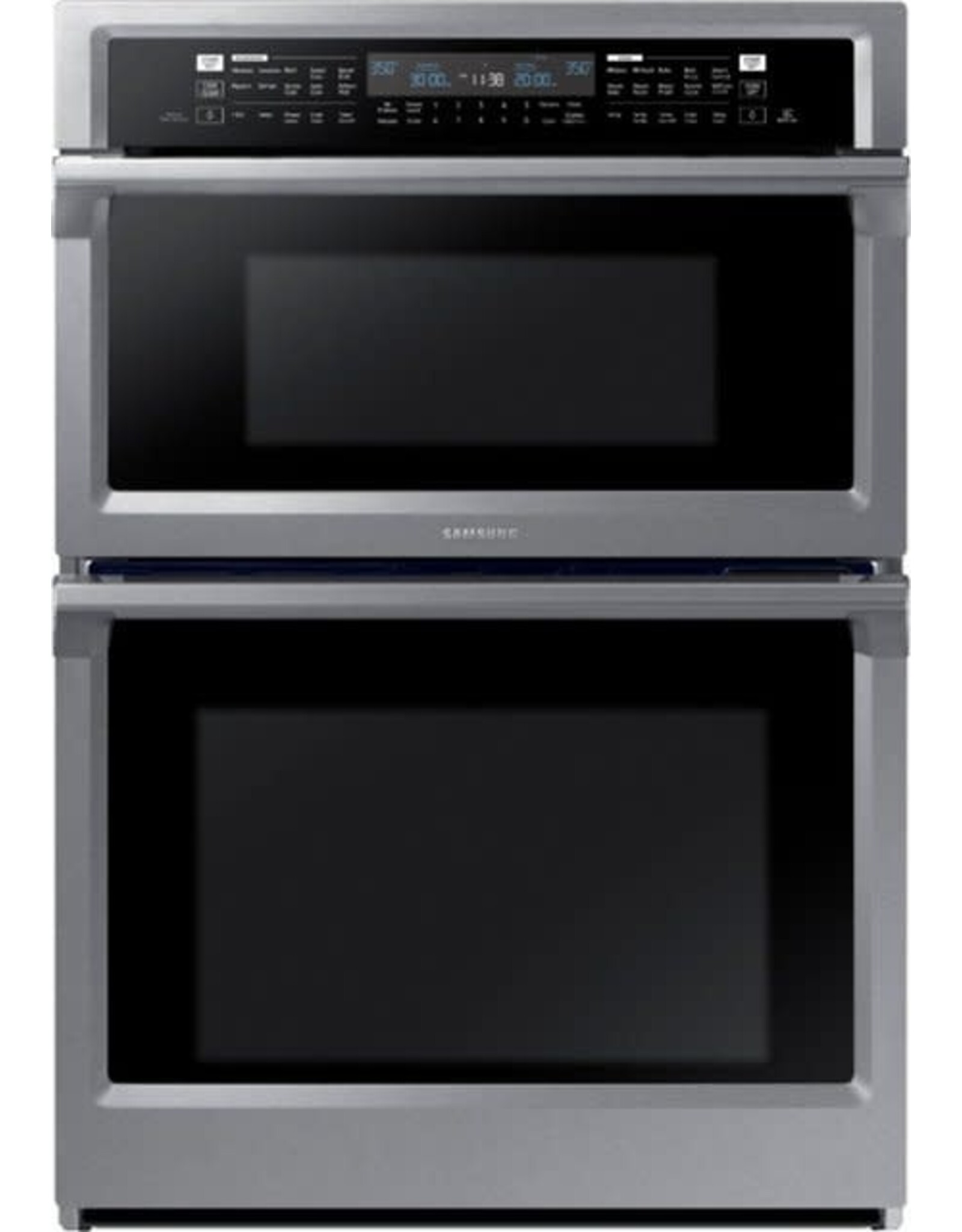 SAMSUNG NQ70M6650DS Samsung - 30" Microwave Combination Wall Oven with Steam Cook and WiFi - Stainless Steel