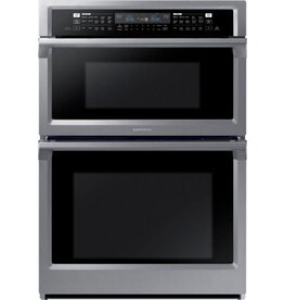 SAMSUNG NQ70M6650DS Samsung - 30" Microwave Combination Wall Oven with Steam Cook and WiFi - Stainless Steel