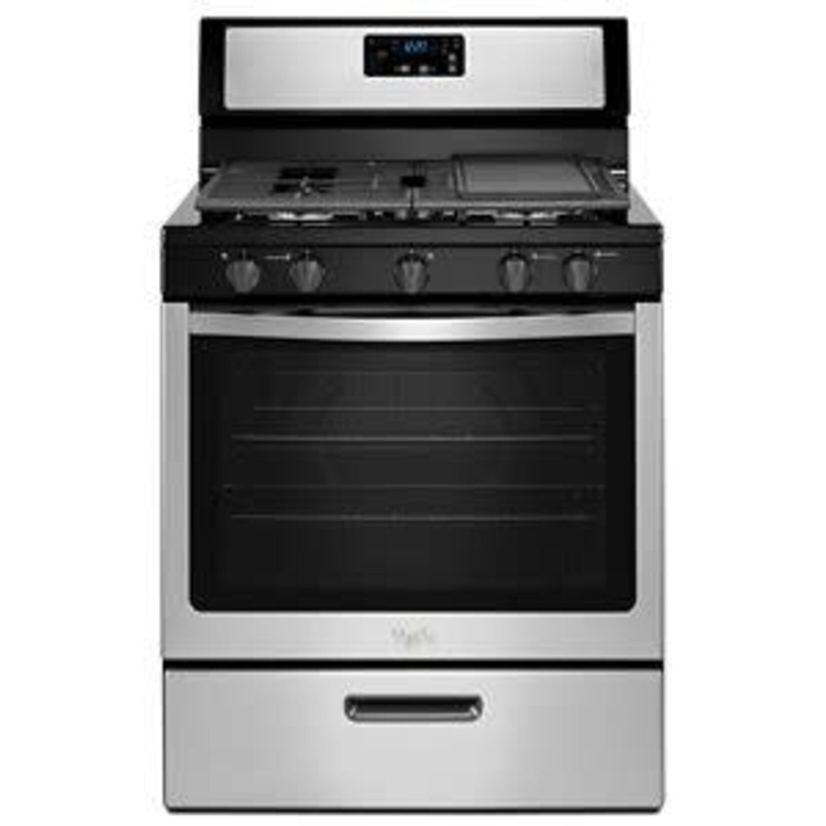 Whirlpool #WFG505M0MS Whirlpool 30 in. 5-Burner Freestanding Gas Range in Stainless Steel