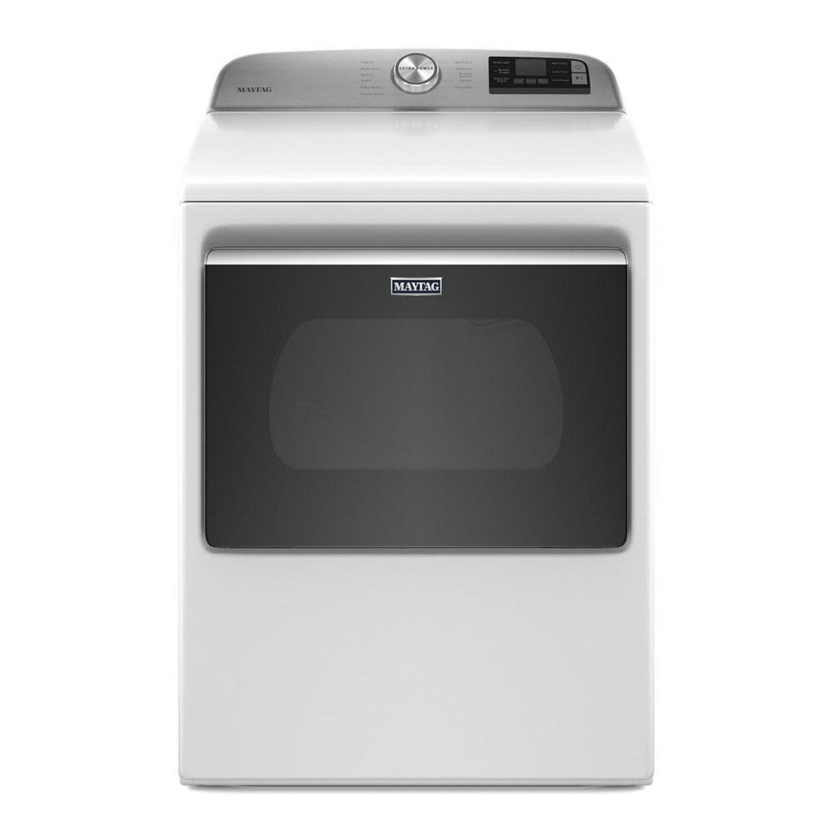 Maytag #*MED6230HW 7.4 cu. ft. 240-Volt Smart Capable White Electric Dryer with Hamper Door and Advanced Moisture Sensing
