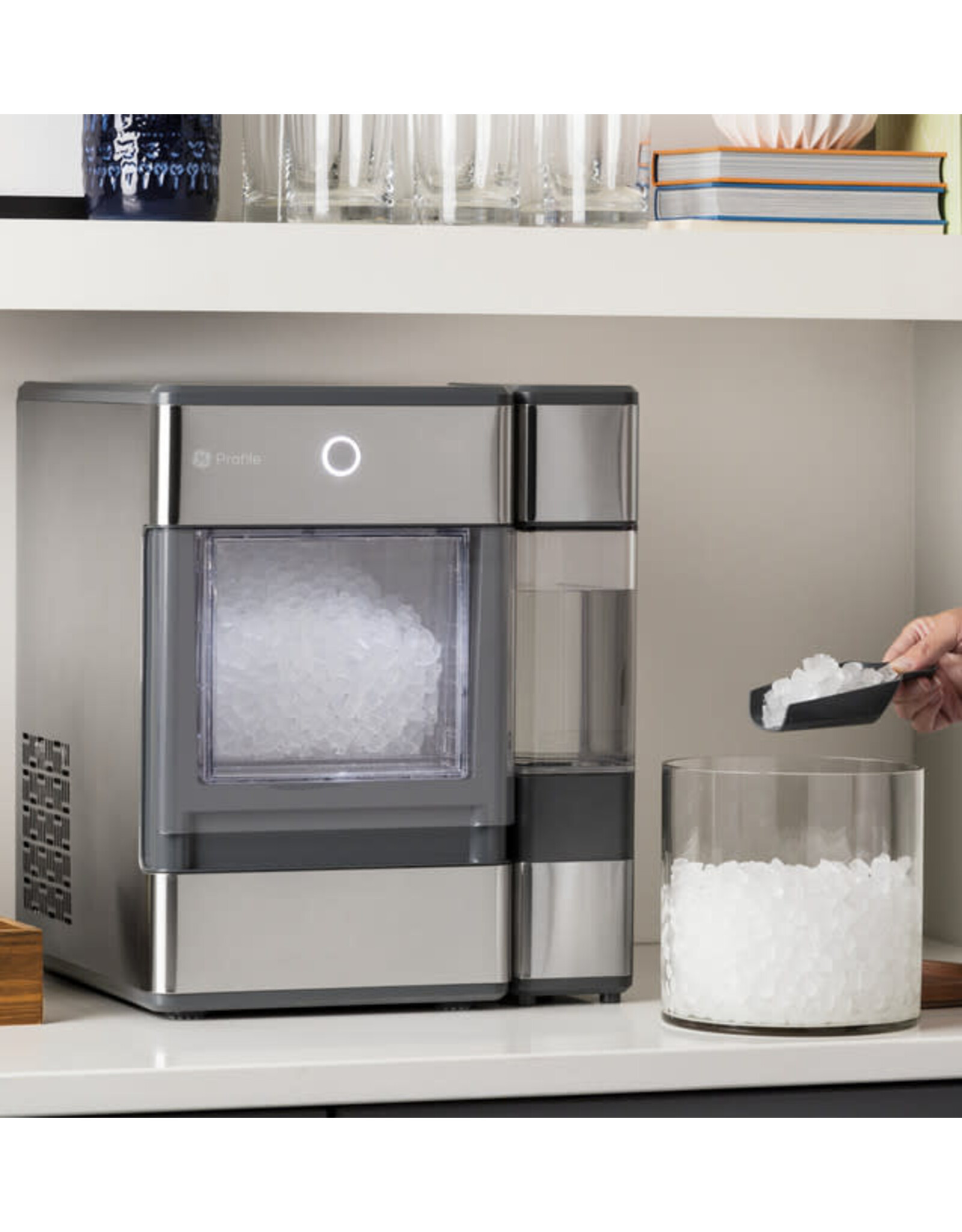 GE PROFILE OPAL01GENKT GE Profile™ Opal™ Nugget Ice Maker with Side Tank, Countertop Icemaker, Stainless Steel