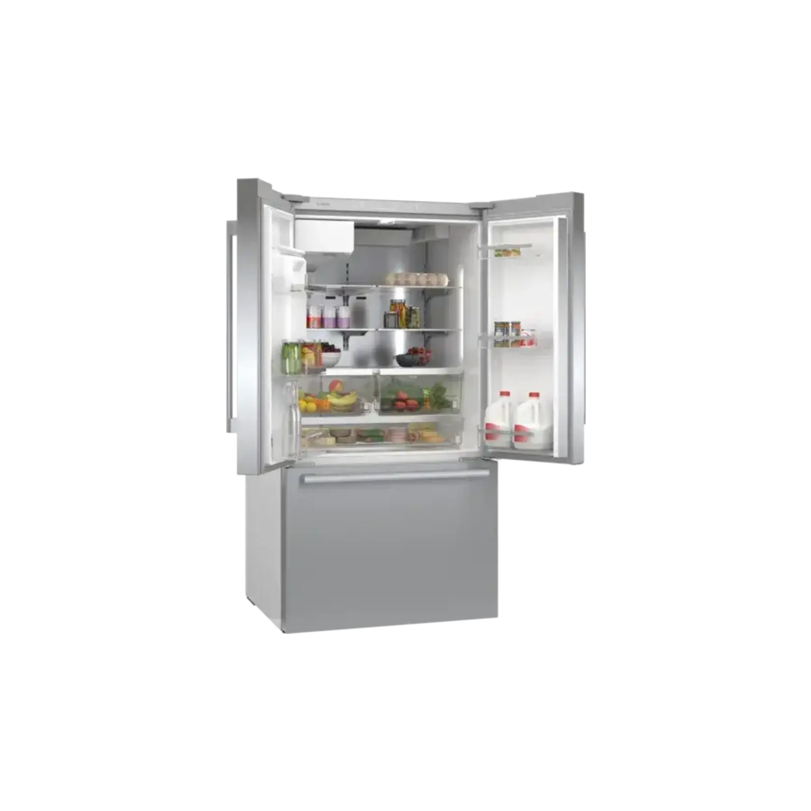 BOSCH #Bosch 500 Series 26-cu ft Smart French Door Refrigerator with Ice Maker (Stainless Steel) ENERGY STAR