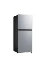 Midea MRM45D3ASL Midea Compact Refrigerator 2-Door 4.5 cu ft, Black and Silver .