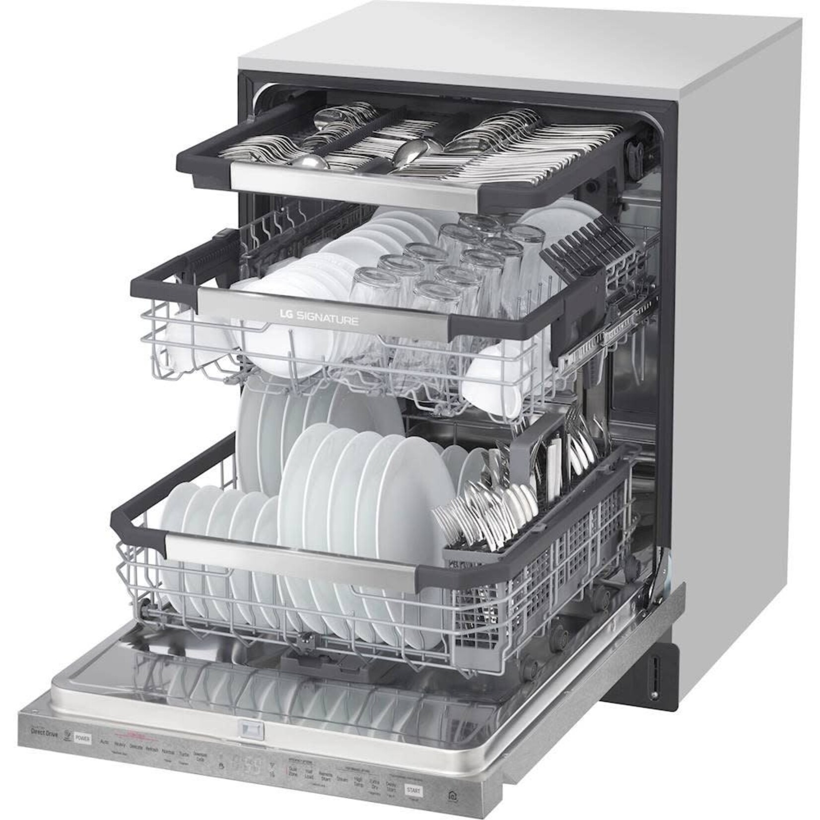 LG LUDP8908SN LG SIGNATURE Top Control Smart Wi-Fi Enabled Dishwasher with TrueSteam® and QuadWash™