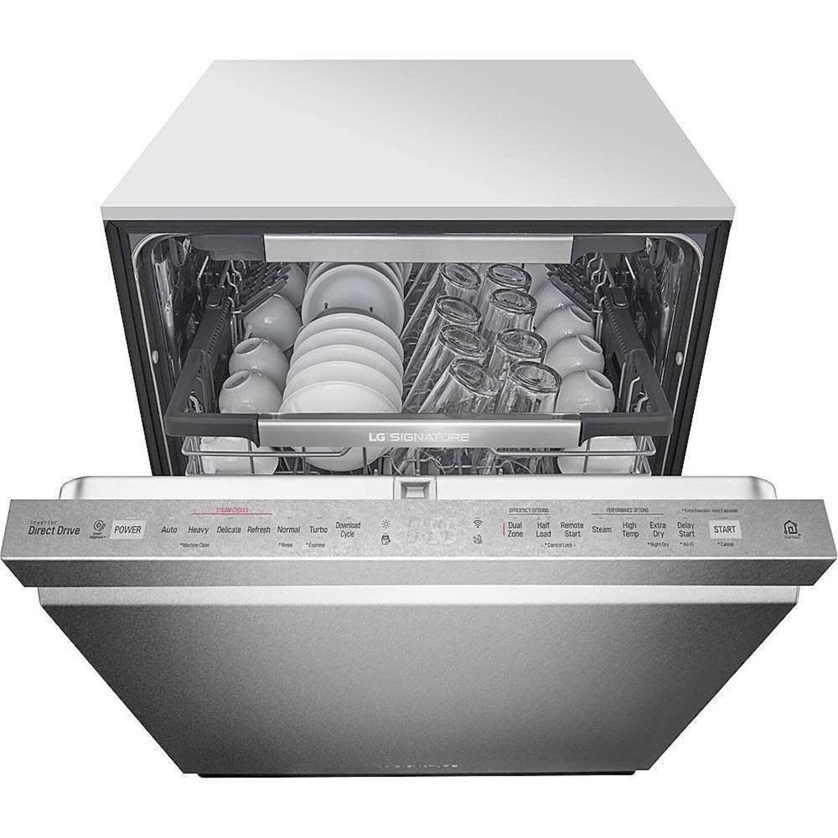 LG LUDP8908SN LG SIGNATURE Top Control Smart Wi-Fi Enabled Dishwasher with TrueSteam® and QuadWash™