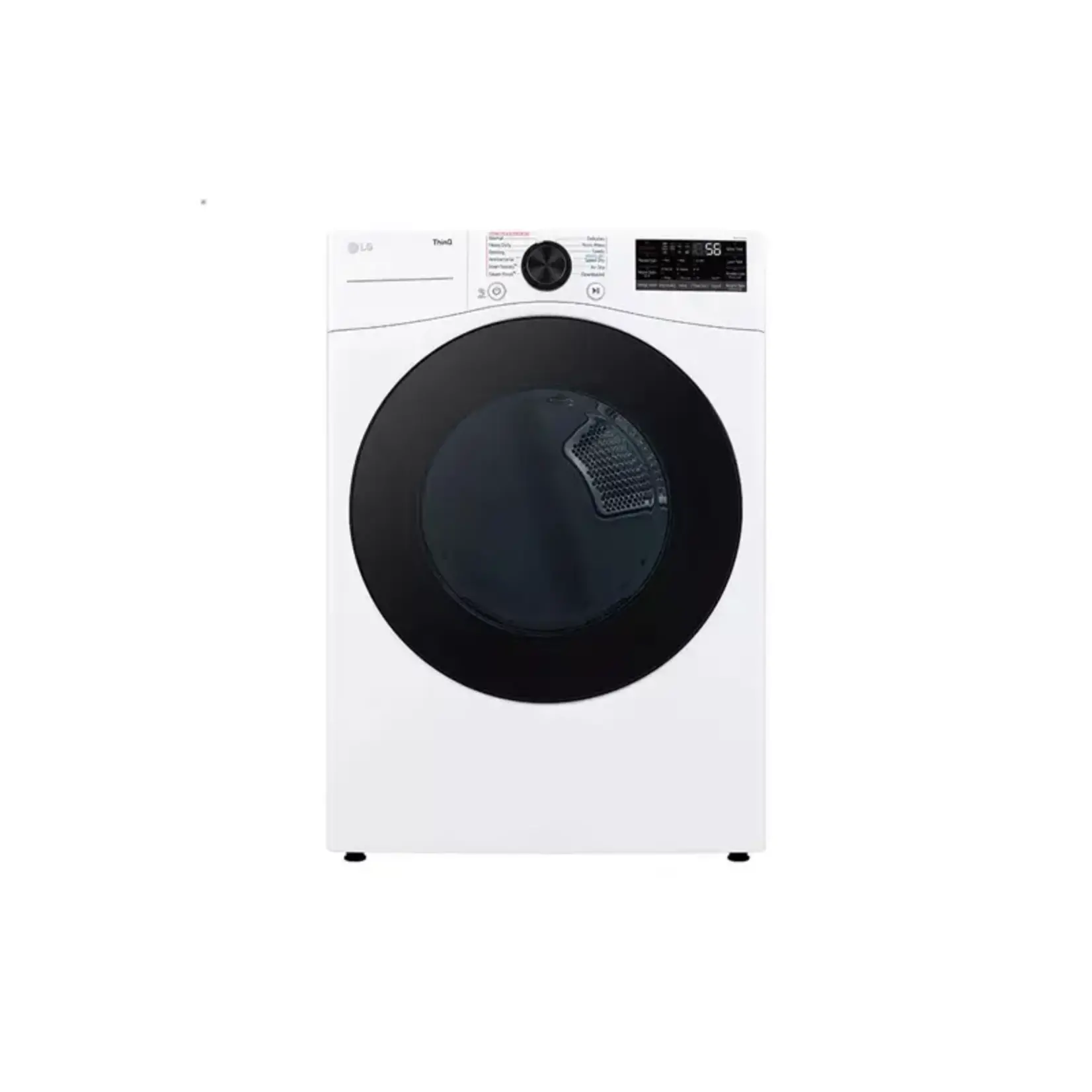 LG #DLEX4080W 7.4 cu. ft. Ultra Large Capacity Smart Front Load Energy Star Electric Dryer with Sensor Dry & Steam Technology